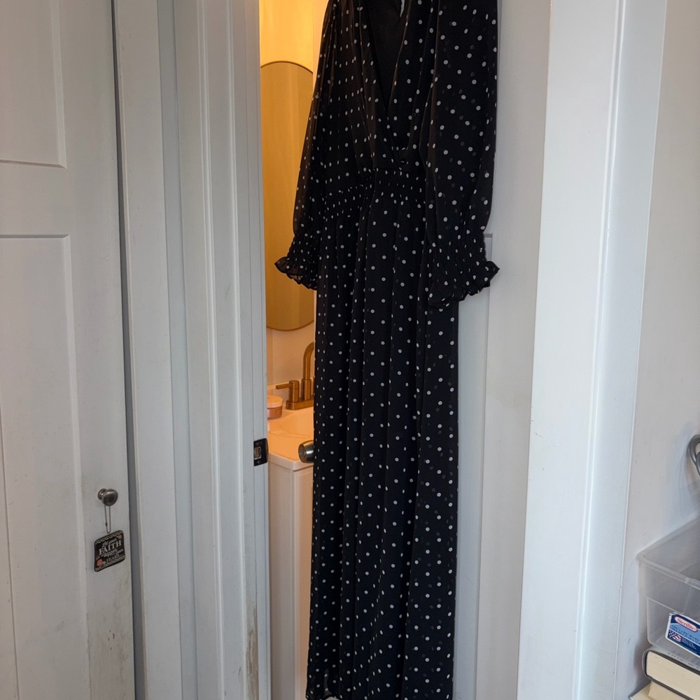 Shelby & Palmer Black Polka Dot Dress - Picture 2 of 2